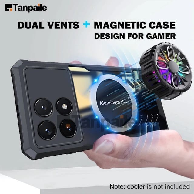 POCO X6 / Pro 5G Air Vent Cooling Fan Premium Cover Casing