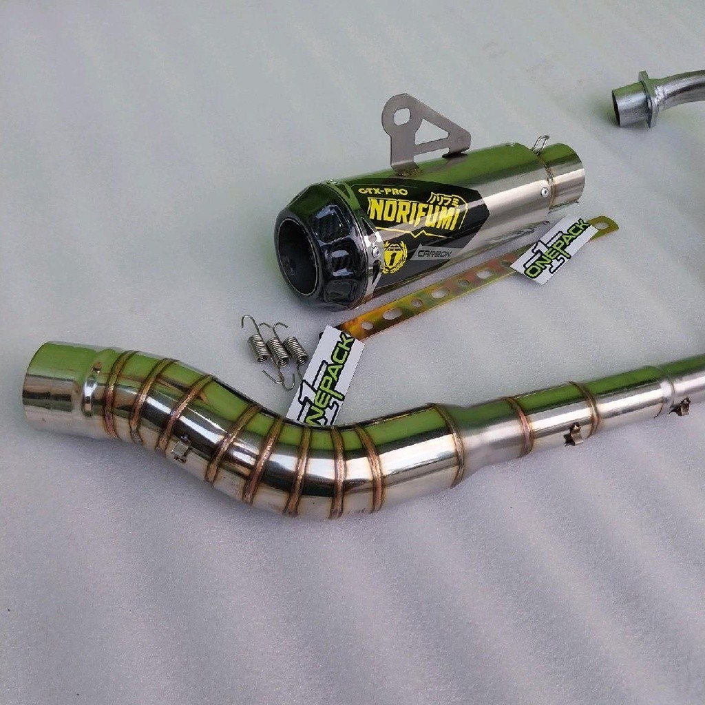 NORIFUMI TERBARU knalpot kolong bawah norifumi gtx pro untuk motor klx 150, dtracker 150, crf 150