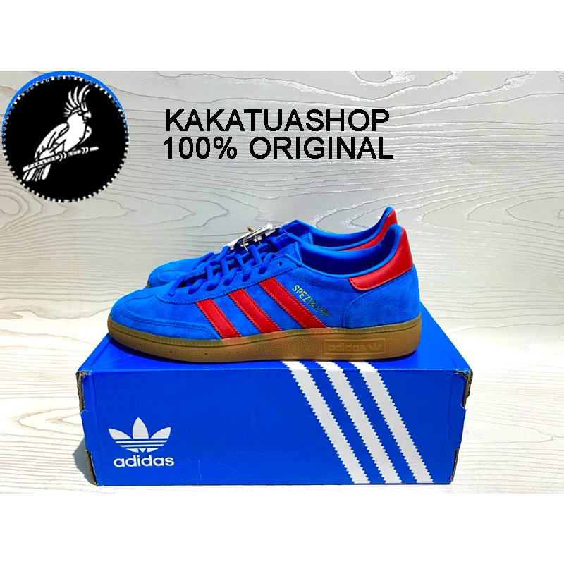 (100% ASLI) Adidas Handball Spezial Blue Red Manchester Original New