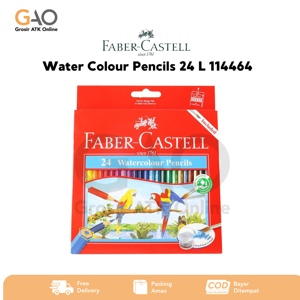 

Water Colour Pencils 24 Long Faber-Castell 114464