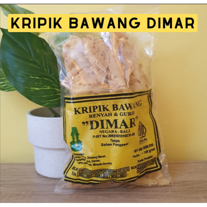 

Kripik Bawang DIMAR 160gr Oleh Oleh Asli Bali