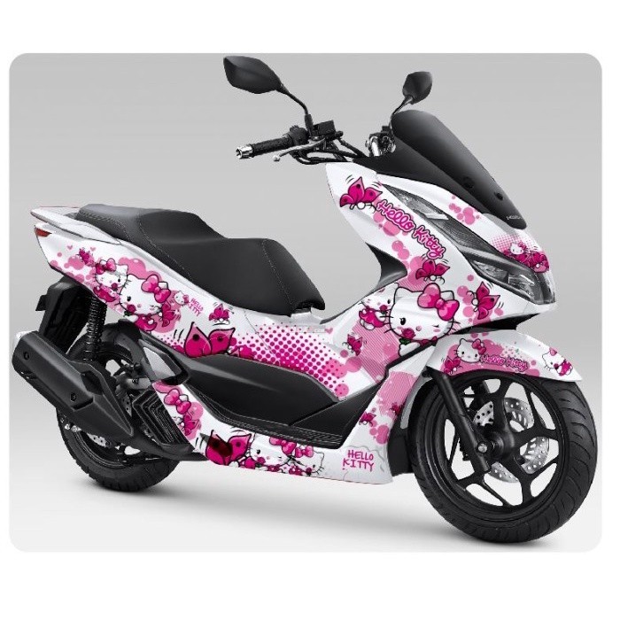 Decal PCX Full Body Stiker Full Body Motor Honda PCX 150 PCX 160 - Hello Kitty