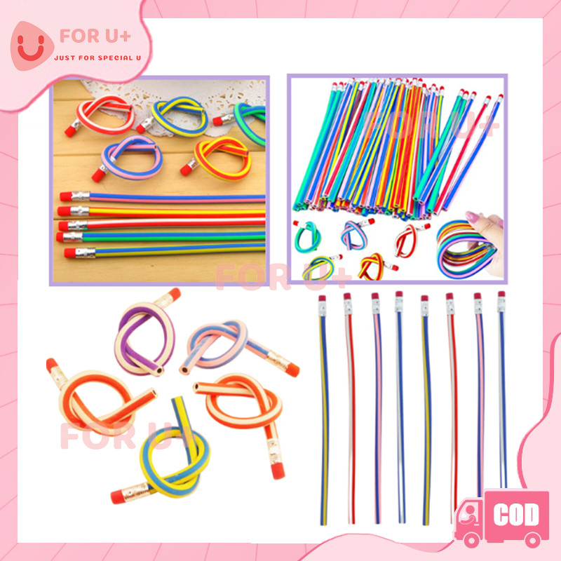 

Fleksibel Pensil / Gulung Flexibel Pensil Sekolah Lentur Unik Lucu