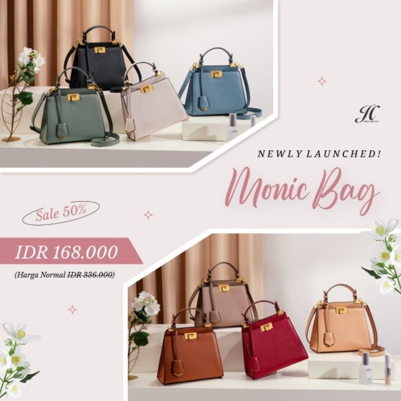 Monic Bag Jims Honey Tas Selempang Tas Jinjing Wanita Jims Honey Murah Lucu 100% Original