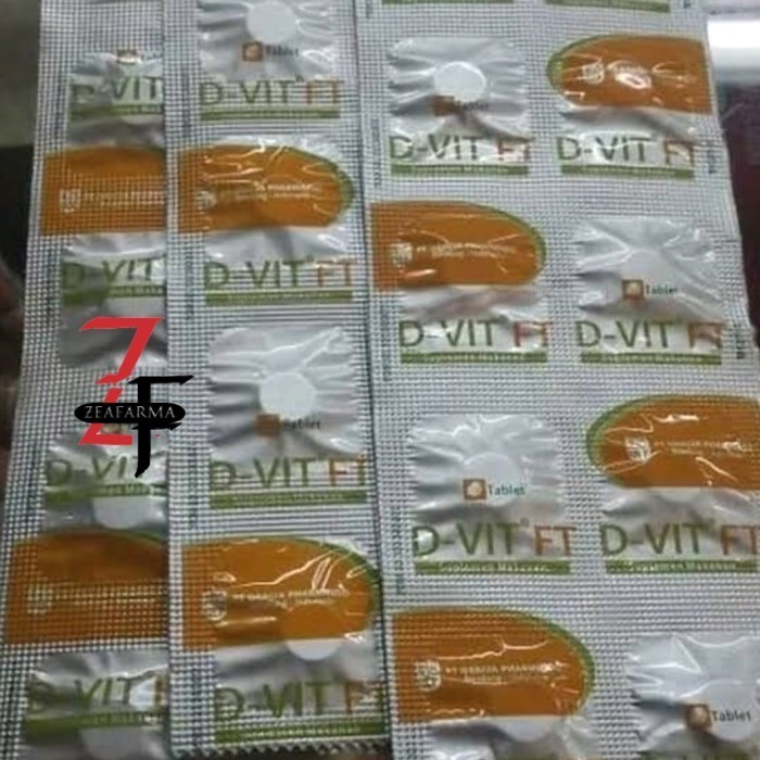 D VIT FT 400 iu Strip 10 Tablet / DVIT FT VITAMIN D3 -(terjangkau & original)
