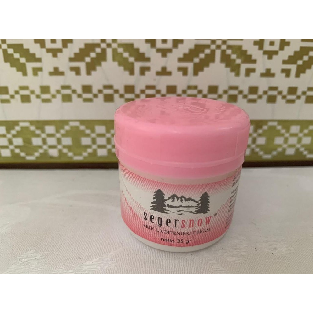 Skin Lightening Cream 35 g Seger Snow/Seger Snow Lightening Cream 35 gr/Krim Wajah/Krim Muka/Haslin 