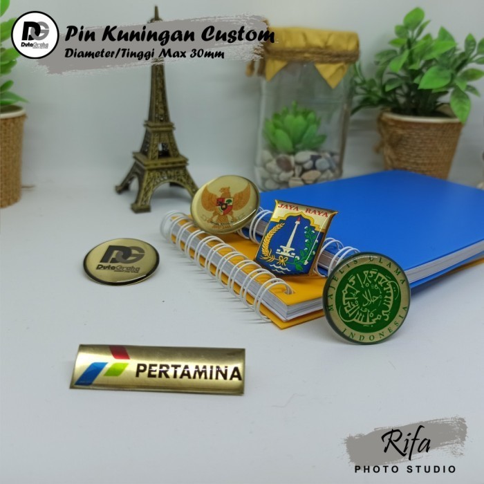 

Agen Pin Bahan Kuningan - Max 2cm, Polos