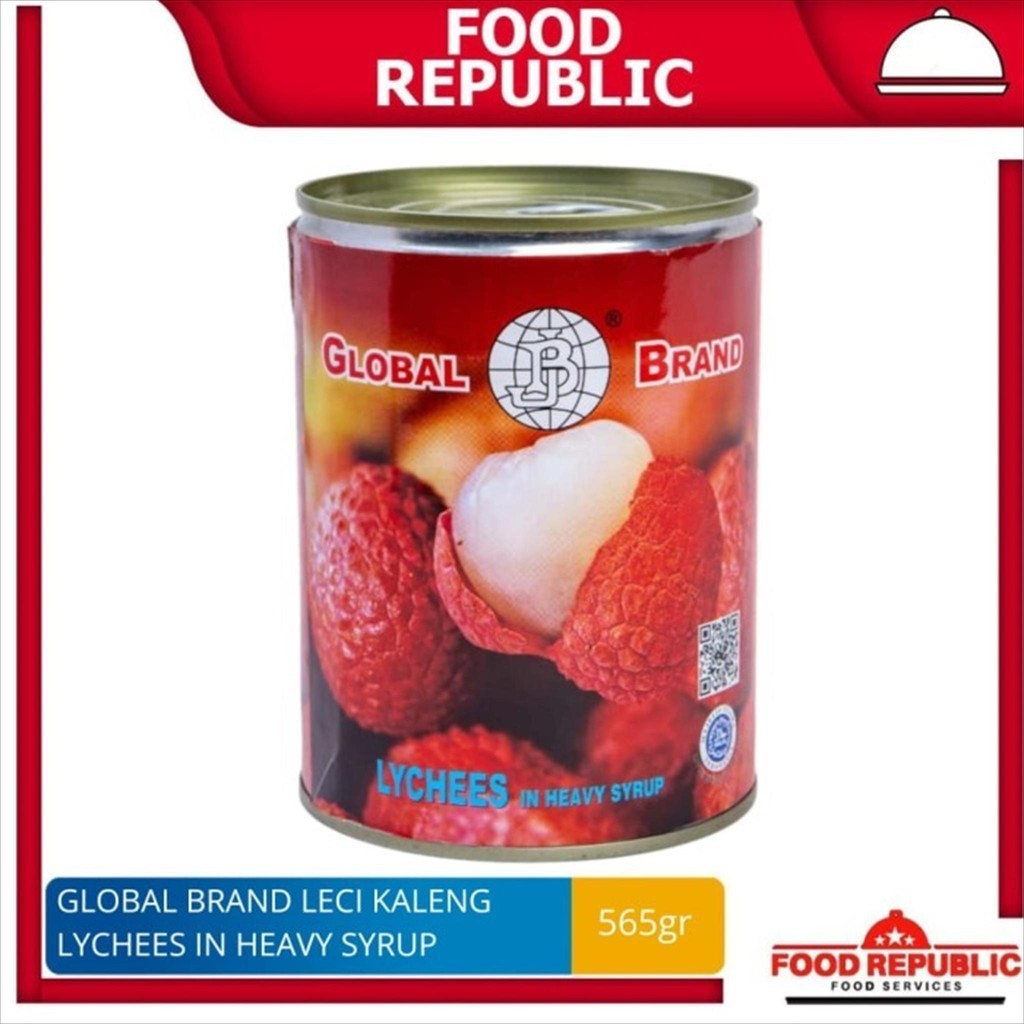 

GLOBAL BRAND LYCHEES IN HEAVY SYRUP 565GR / BUAH LECI KALENGAN HALAL