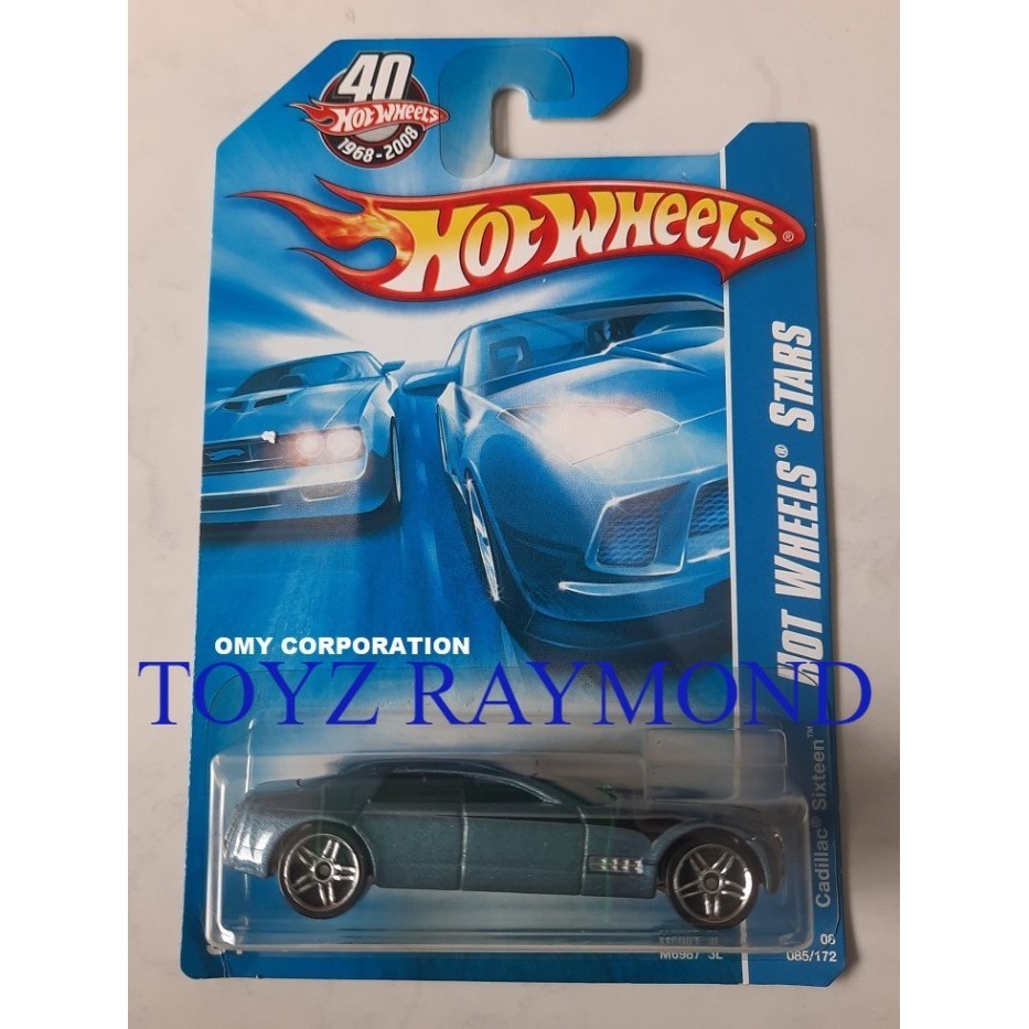 Hot Wheels  Cadillac Sixteen biru metalik abu HW Stars 40year