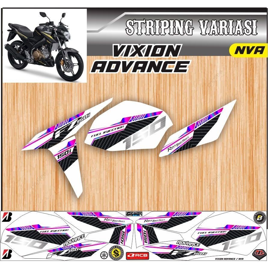 variasi lis Striping variasi motor vixion nva / motor Vixion Advance variasi setiker motif simple el