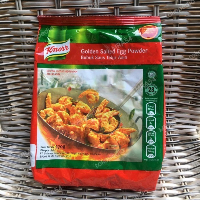 

KNORR GOLDEN SALTED EGG POWDER 270 GR | BUMBU | MASAK | PENYEDAP