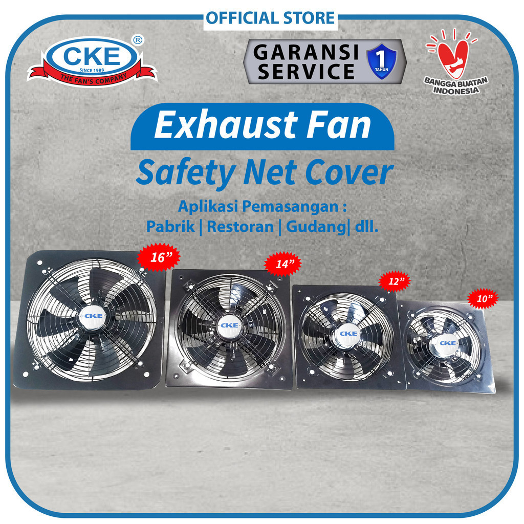 Promo Terbaru Wall Exhaust Fan 16" Inch Kipas Exhaust Fan Dinding Industrial 16 Inch Cke