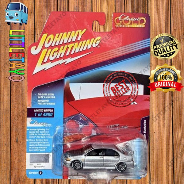JOHNNY LIGHTNING 2004 MITSUBISHI LANCER EVOLUTION SILVER HONDA CIVIC EF NOVA ACCORD SKYLINE JDM