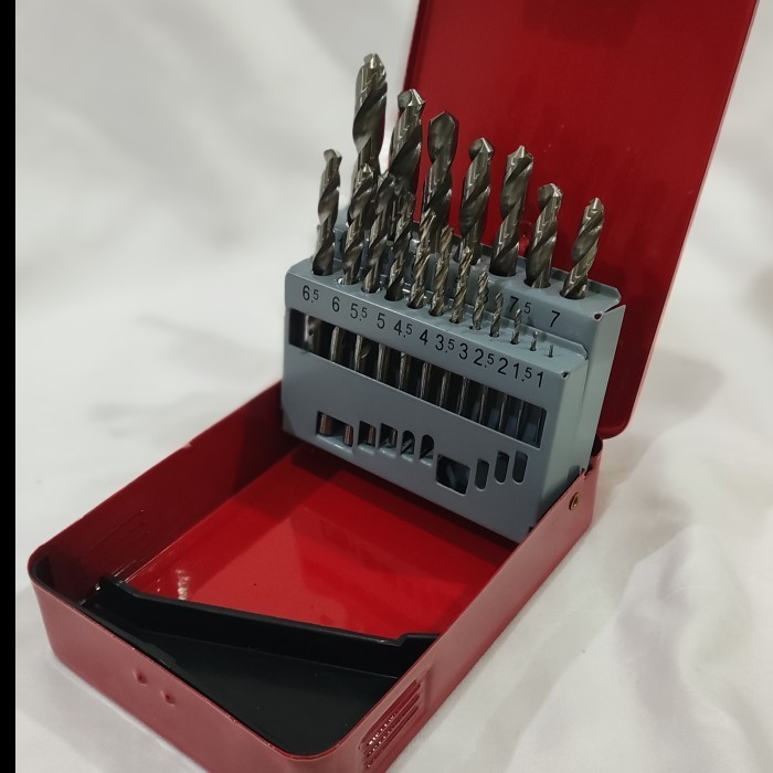 mata bor besi kugel Kugel Drill Bit HSS 19 pcs/set - Kugel Mata Bor Besi HSS 19 pcs/set