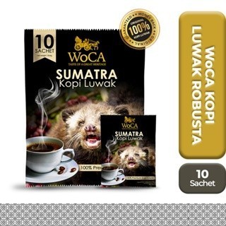 

[Coffee New] WoCA Kopi Luwak Bubuk Sumatra Premium 10 Sachets - 1 pcs