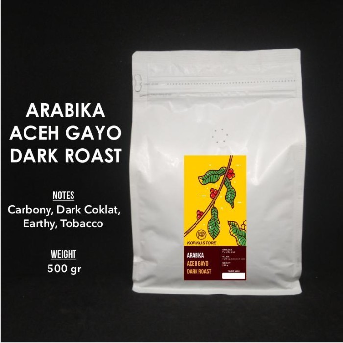 

[Coffee New] ARABIKA DARK ROAST 500 Gr - Es Kopi Susu Aceh Gayo (Biji/Bubuk) - Giling Kasar