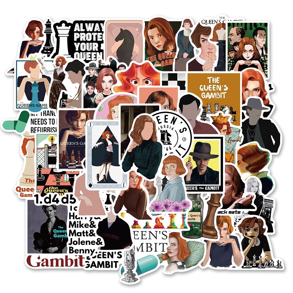 

PROMO25 Pcs Stiker Desain Queen 's Gambit Tahan Air Untuk Dekorasi notebook hello.nuza