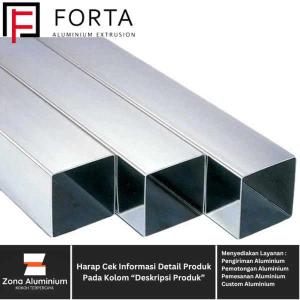 Aluminium FORTA Hollow ANODIZING 1x11/2" 25.4x38.1mm