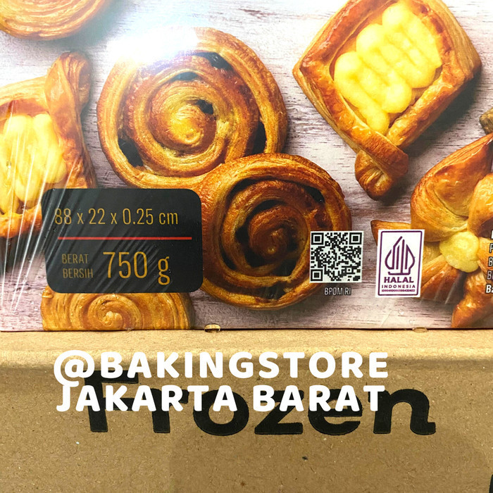 

Danish Pastry Sheet Edo 750 gr - Lembaran Adonan Pastri - HALAL