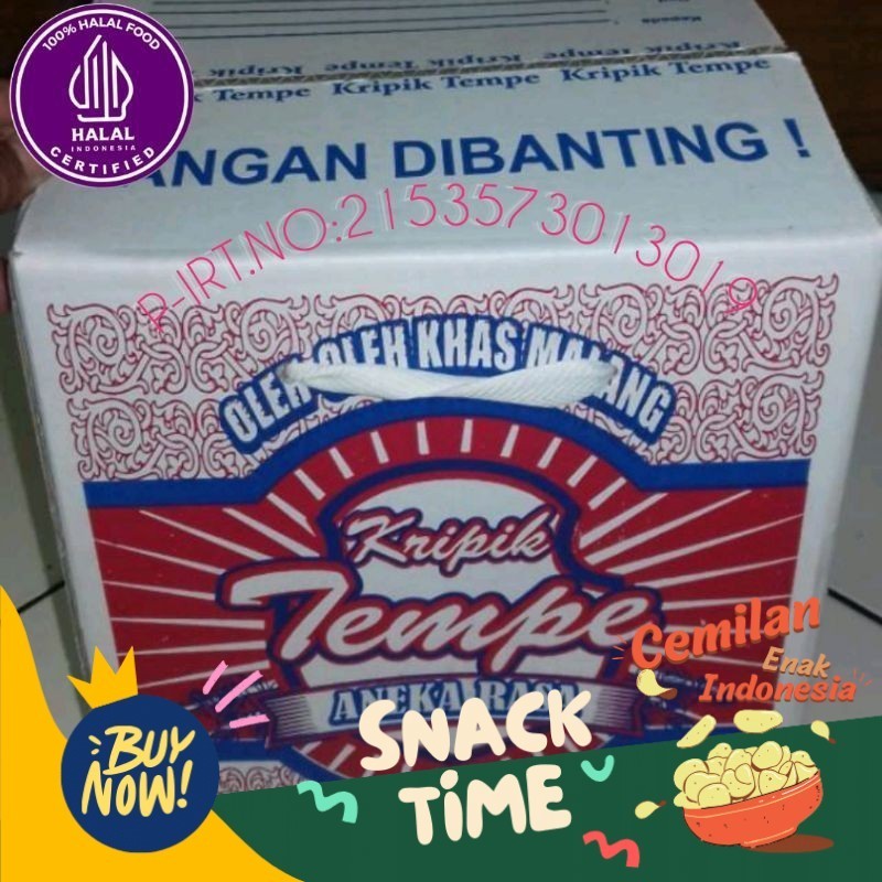 

PROMO HEMAT Keripik kripik tempe 1box isi 12bngks