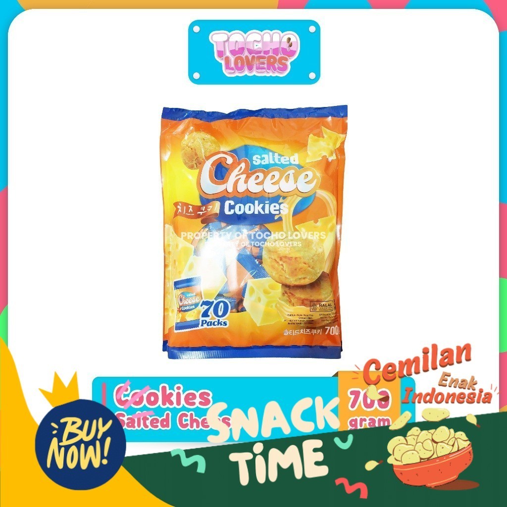 

PROMO SPESIAL Naraya Salted Cheese Cookies Kue Kering Krim Keju Asin Lumer Snack Cemilan 700gr isi 70pcs