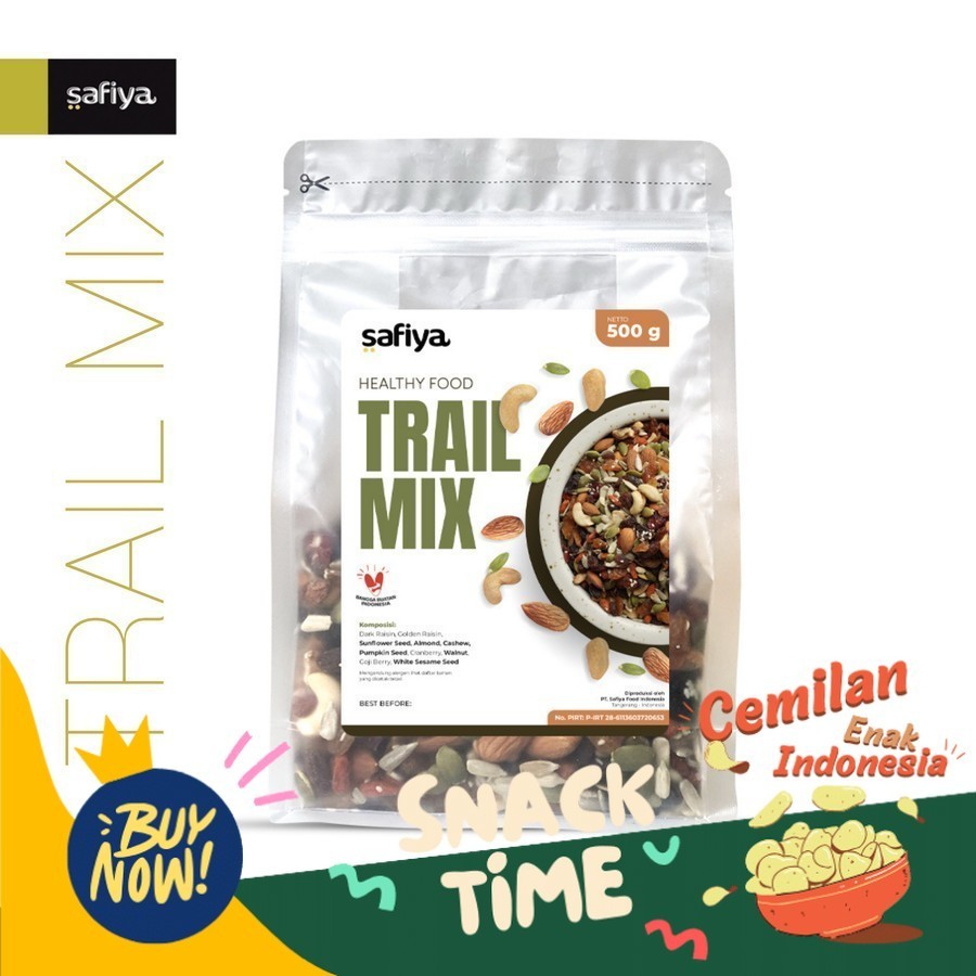 

Special Diskon Trail Mix Original 500 Gram Dried Fruit Seed Nut Roasted Snack Safiya