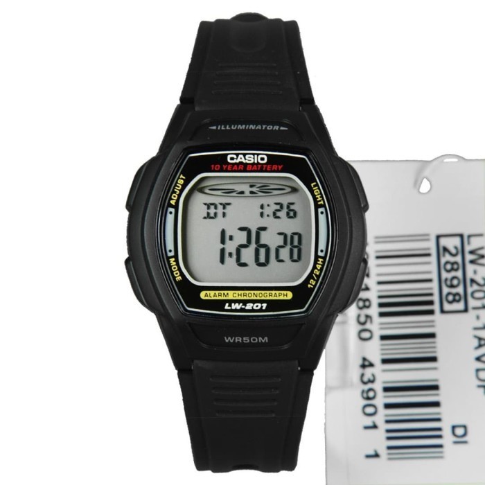 JAM TANGAN WANITA CASIO LW201-1AV DIGITAL