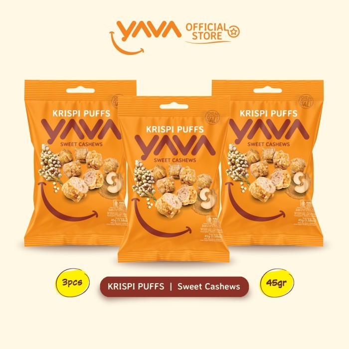 

Sale YAVA Triple Pack Krispi Puffs Sweet Cashews (3 x 45g)