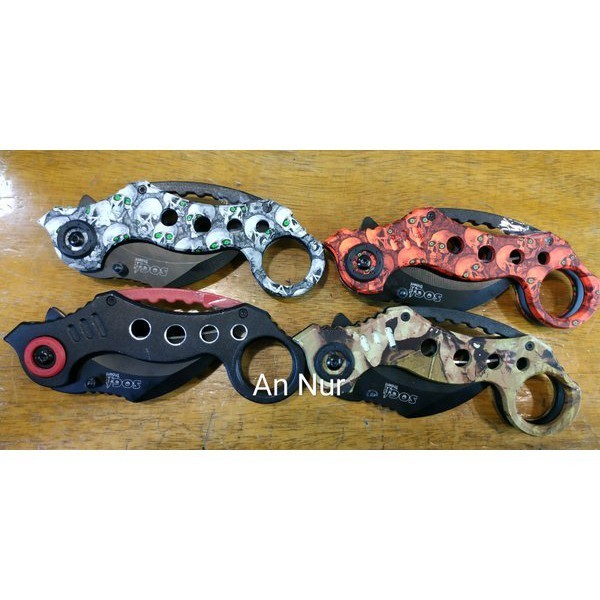 KERAMBIT SOG Trident - Kerambit - Pisau Lipat - Adventure - Hiking - Silat - Bela Diri