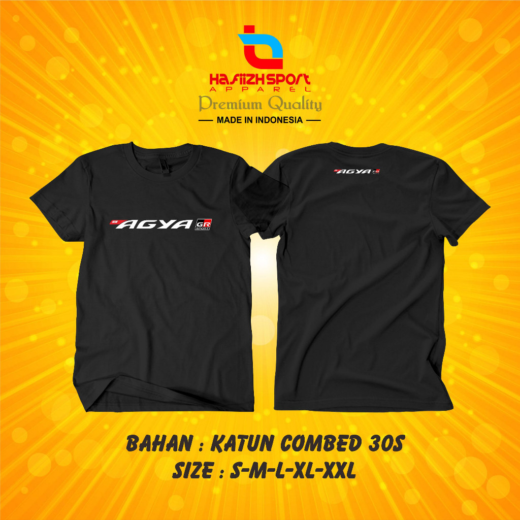 KAOS BAJU TOYOTA AGYA GR SPORT PREMIUM