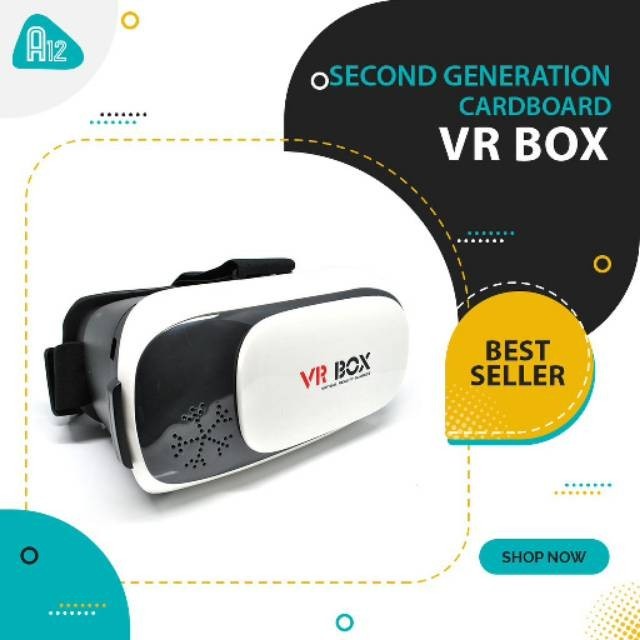 PROMO VR box virtual reality for smartphone cardboard untuk hp nonton gaming