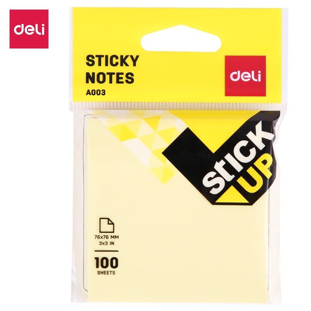 

Deli Sticky Notes Tempel Warna Kuning 76x76mm - EA00352