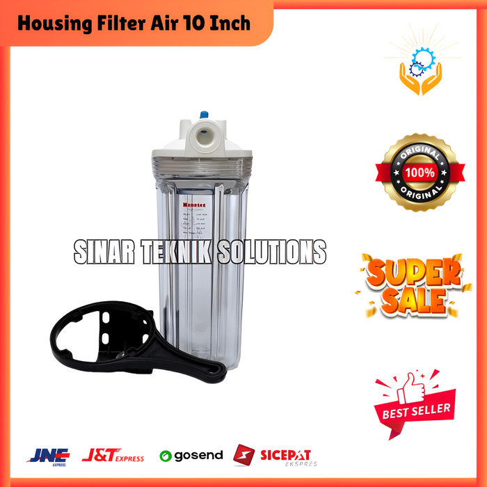 Housing Filter Air 10'" EUGEN Clear