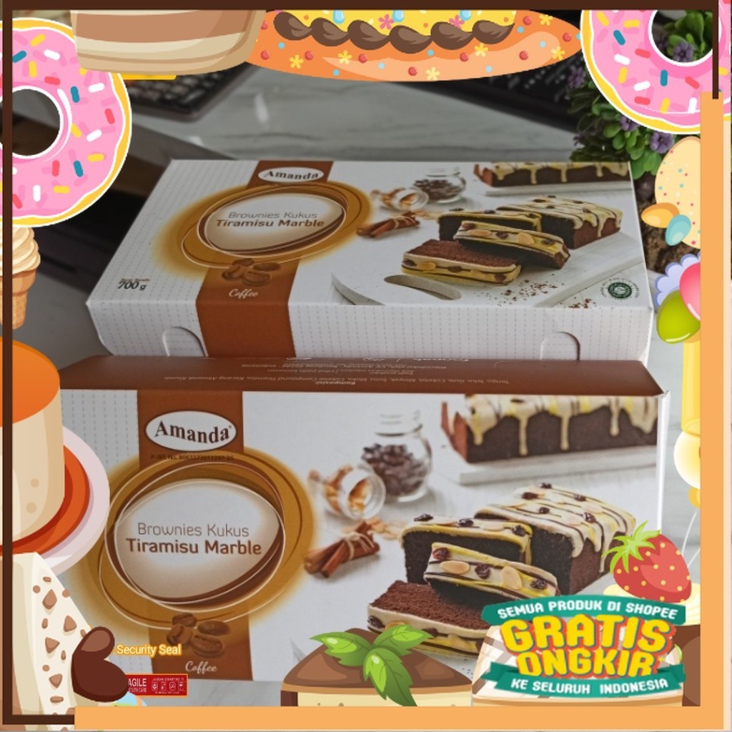 

Amanda Brownies Kukus Tiramisu Marble | Oleh-oleh khas Bandung/ King J Snack