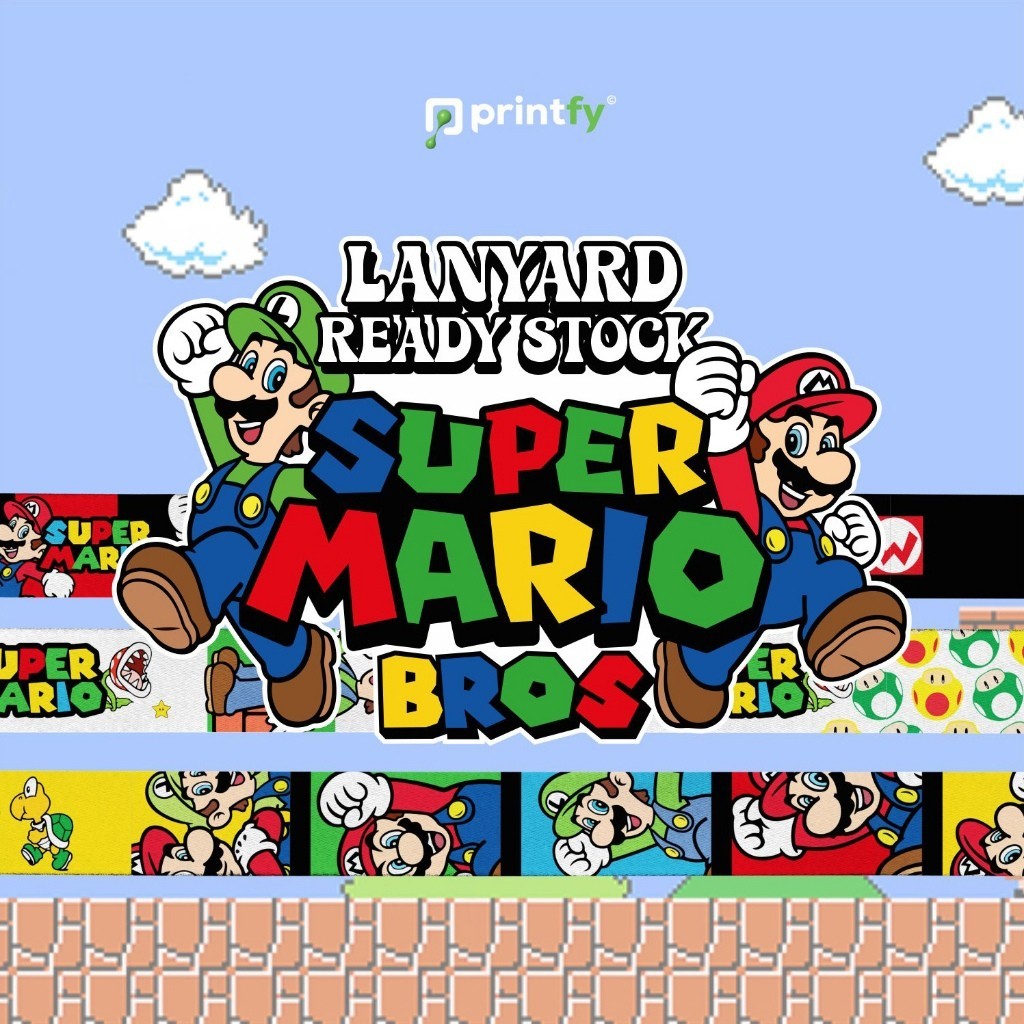 

Lanyard Super Mario full print 2 sisi ( printfy.id )