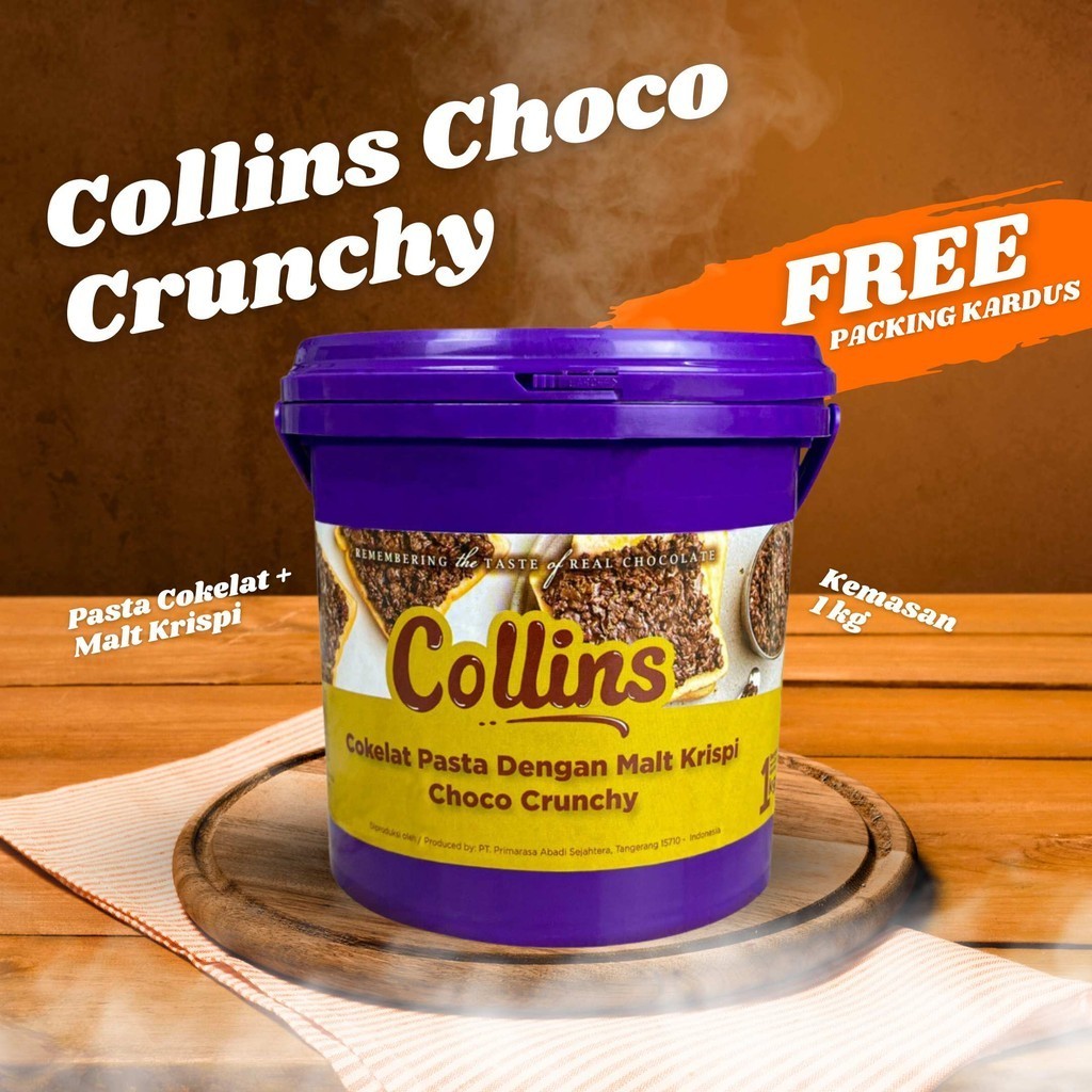 

Collins Choco Crunchy 1 kg/ Toping Donat Collins / Selai Donat / Collins Selai Donat