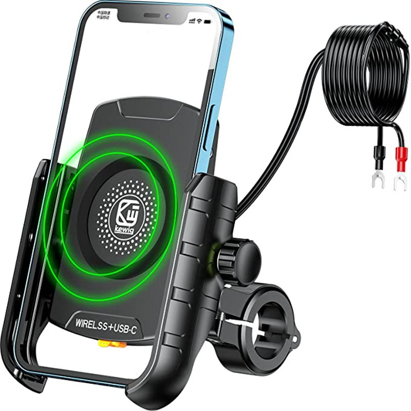 Motorcycle Phone Holder with Wireless Charger Waterproof bicycle Motorcycle Phone Holder with wirele