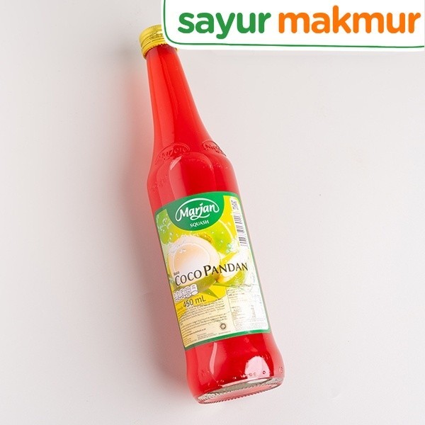 

Marjan Sirup Squash Cocopandan Botol 450 ml Sayurmakmur