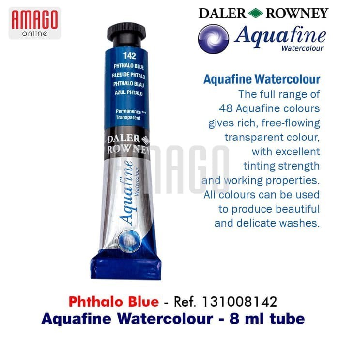 

DALER-ROWNEY Aquafine Watercolour 8 ml - Cat Air Lukis - Phthalo Blue - 131008142