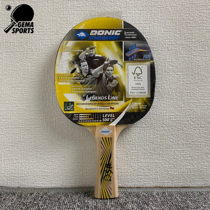 Donic Schildkrot Legends 500 FSC Bat Bet Pingpong Tenis Meja -MN24