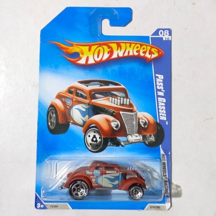 HW Hot Wheels Pass'N Gasser Pass N Gasser coklat 2009 Ban HW Racing -DD24