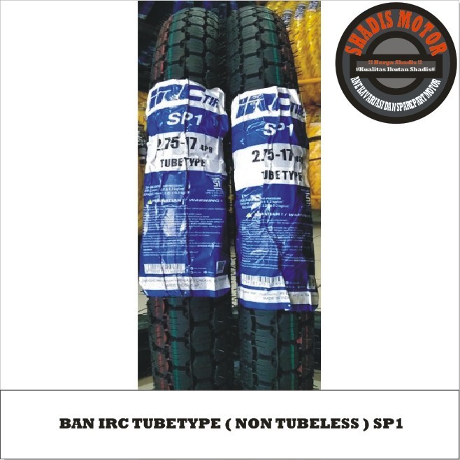 Ban Motor Merk IRC Biasa Tipe SP 1 Ukuran 275 Ring 17 Ban Motor Tubetype
