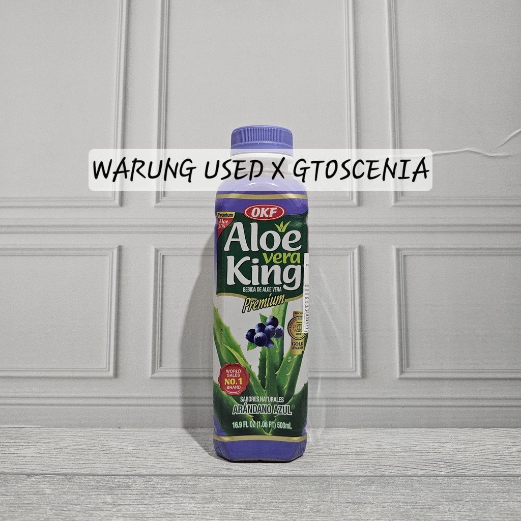 

OKF Aloe Vera King Drink 500ml Blueberry minuman lidah buaya