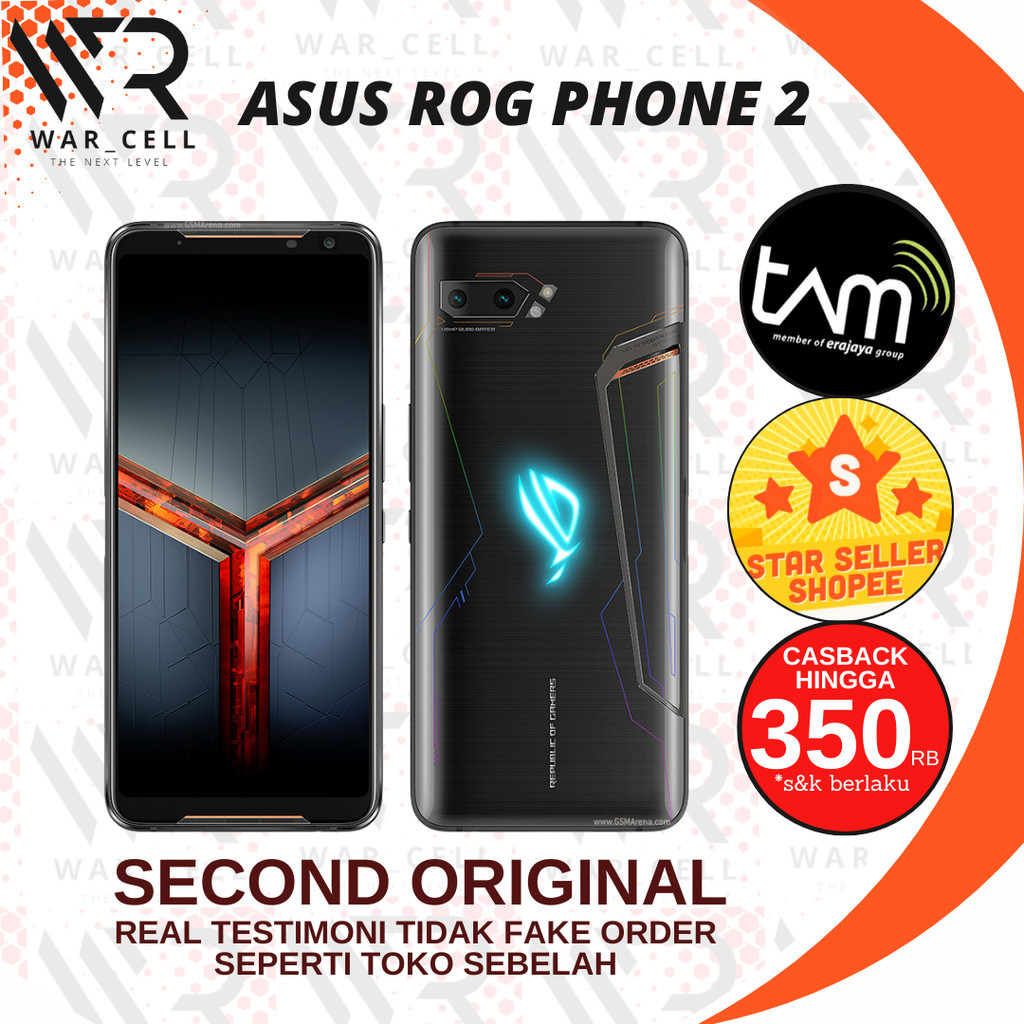 promo Tam | Asus Rog Phone 2 8/128GB 12/512GB Second Original Resmi