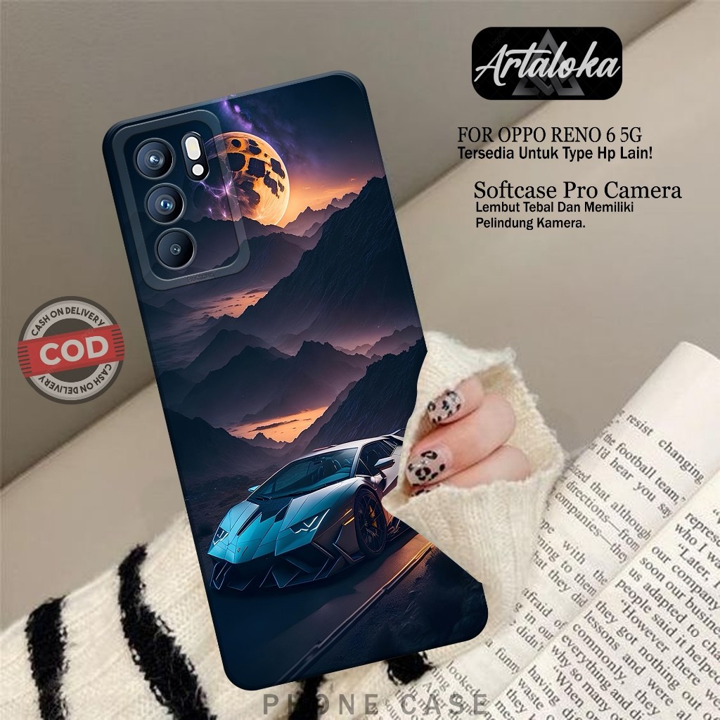 Softcase Hp Oppo Reno 6 5G Fashion Case Mobil Case Oppo Reno 6 5G Silikon TPU Pro Camera Casing Oppo