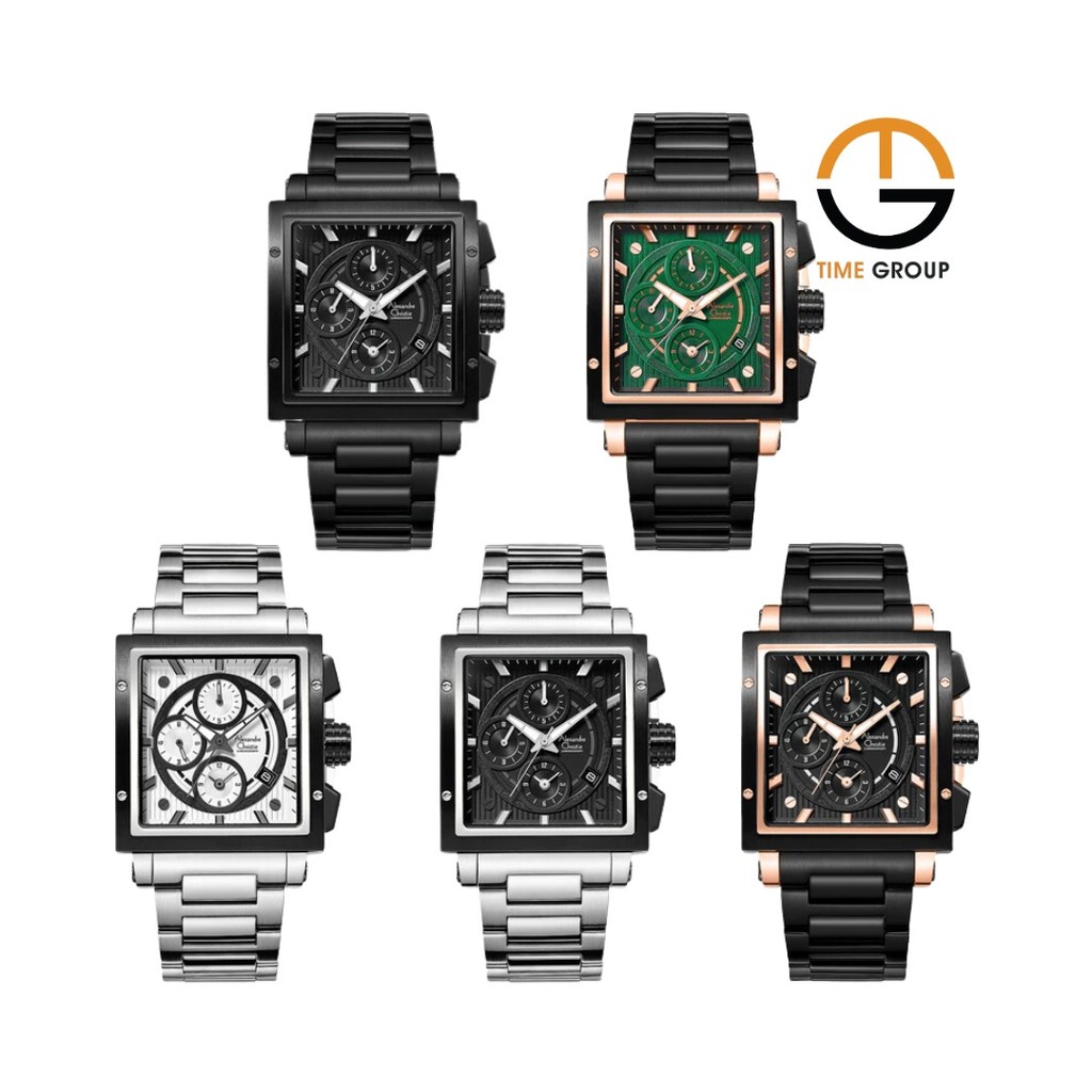 JAM TANGAN PRIA ALEXANDRE CHRISTIE AC6182 AC 6182 GCB STAINLESS STRAP ORIGINAL