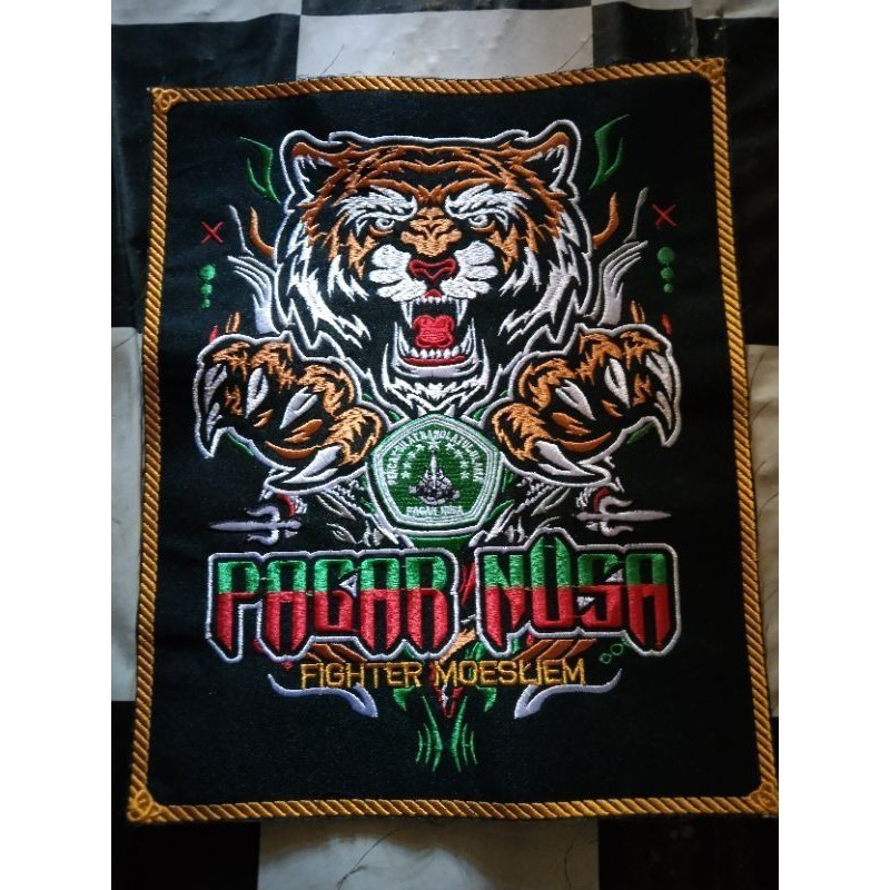 Bordir bet/bed/logo punggung Pagar nusa bordir bordir