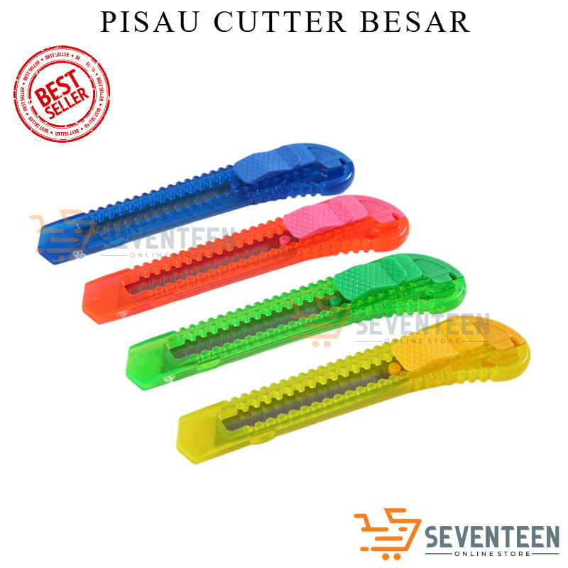 

SEVENTEEN PISAU CUTTER BESAR CUTTER POTONG PISO KATER UNBOXING PAKET PISAU CUTTER PORTABLE TRANSPARAN PISAU CUTTER KNIFE BESI