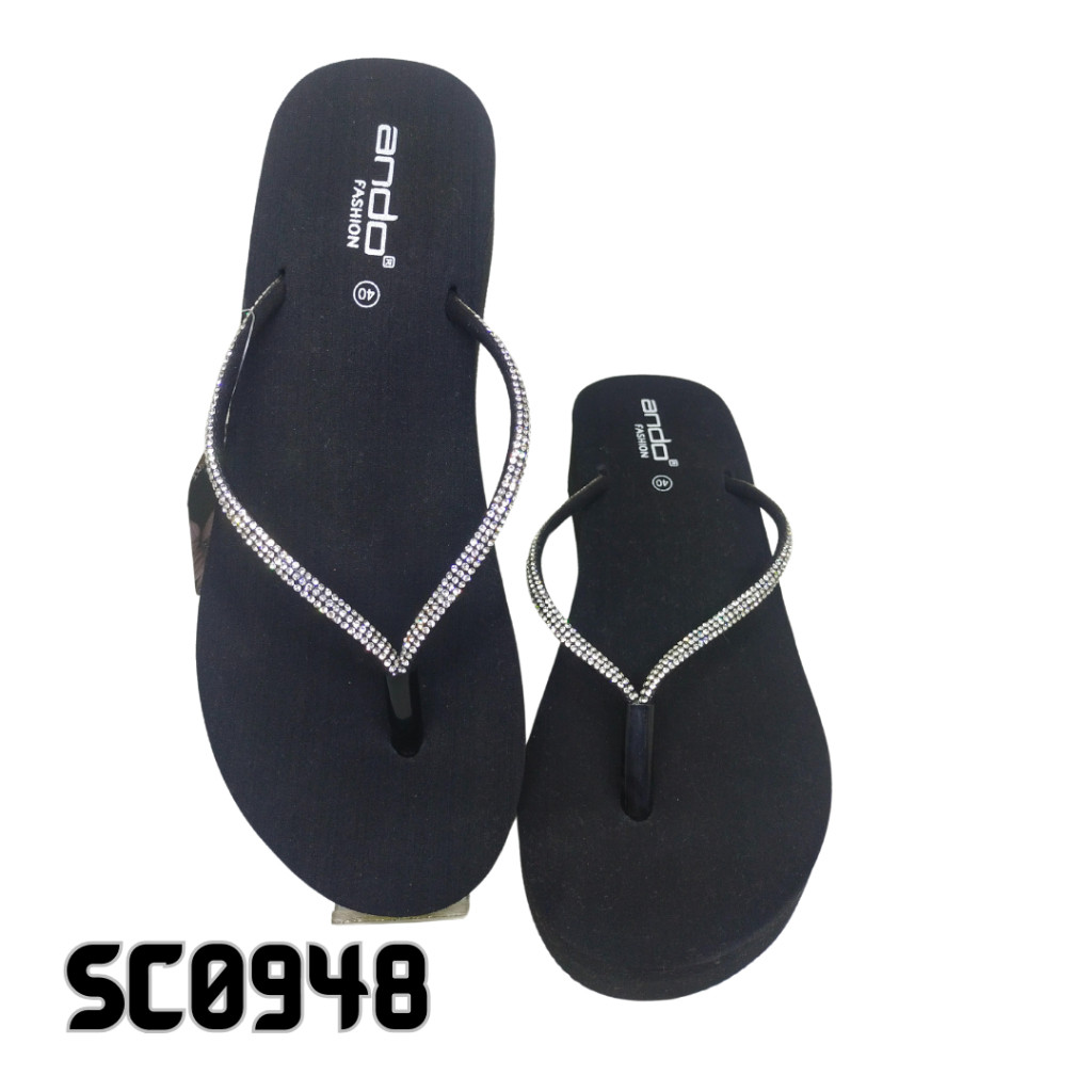 Sandal Sendal Cewek Wanita Anak Perempuan Wedges ANDO NICE BLINK Jepit 100% Original Terbaru Indoor 