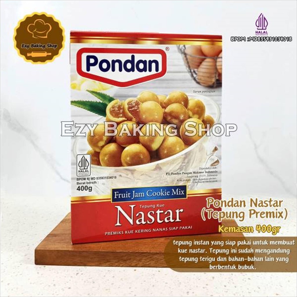 

Pondan Nastar 400gr - Tepung Premix Kue Kering